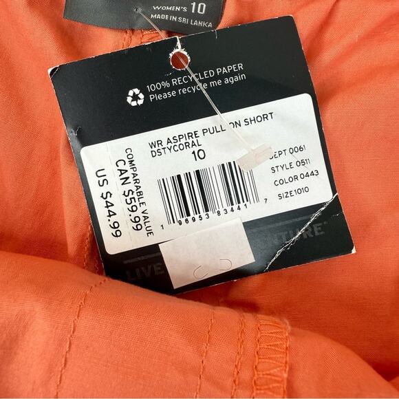 NWT EDDIE BAUER Women's Aspire Pull-On Dusty Coral Outdoor Shorts Sz 10 - Picture 11 of 16